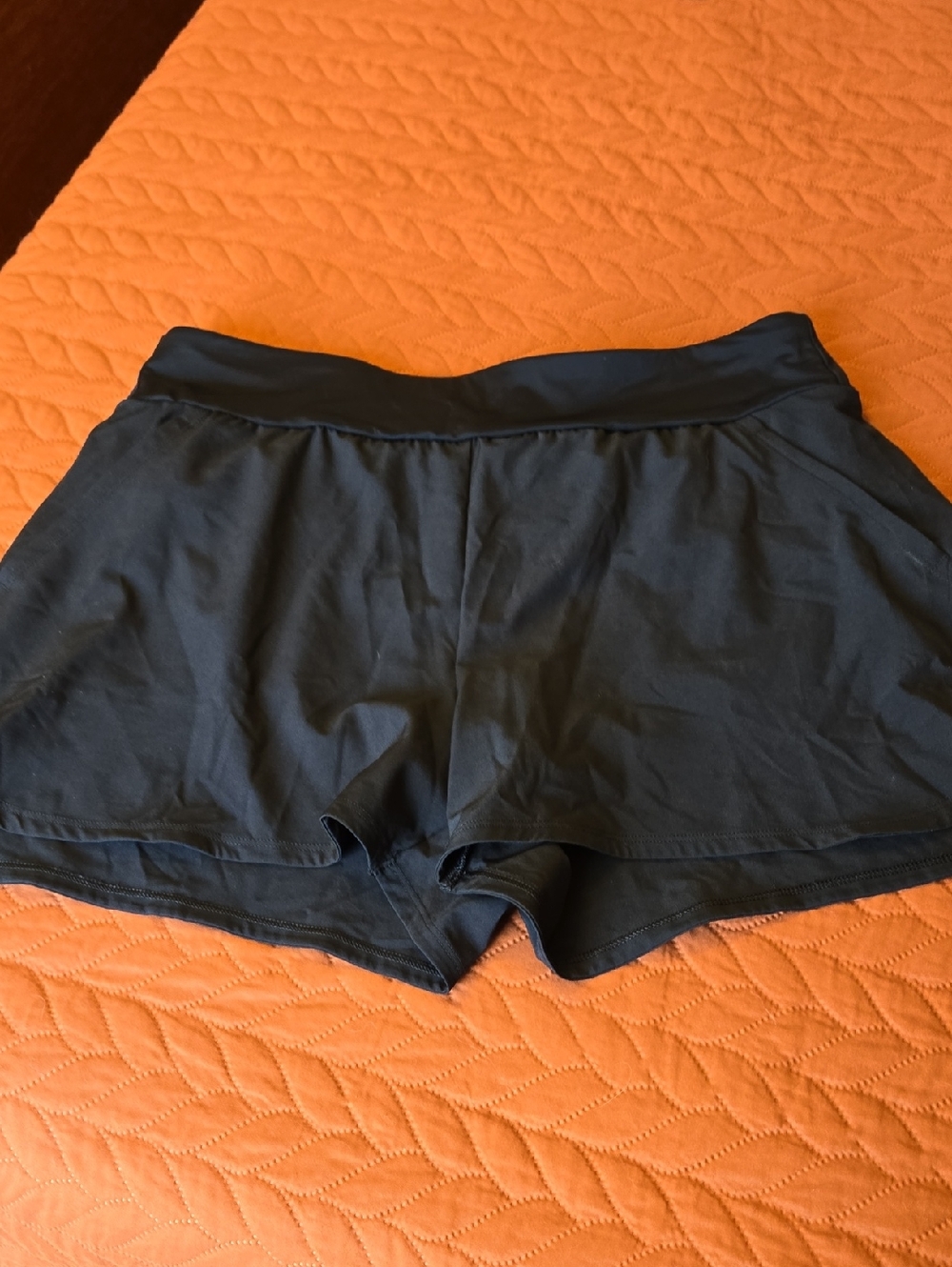 Duluth Trading Co Black Swim Shorts